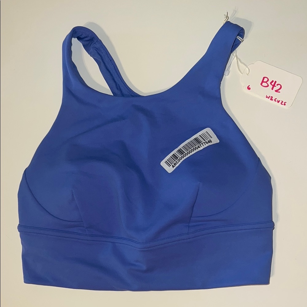 Lululemon Wunder Train Longline Bra Medium Support, C/D Cup, Wild Indigo, Size 6